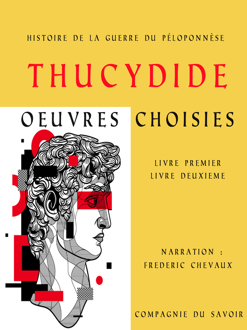 Cover image for Thucydide, Histoire de la guerre du Péloponnèse, oeuvres choisies